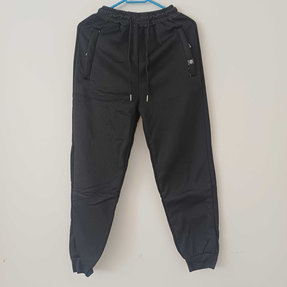 STOCK-Men’s Fleece-Lined Sports Sweatpants Loose Straight