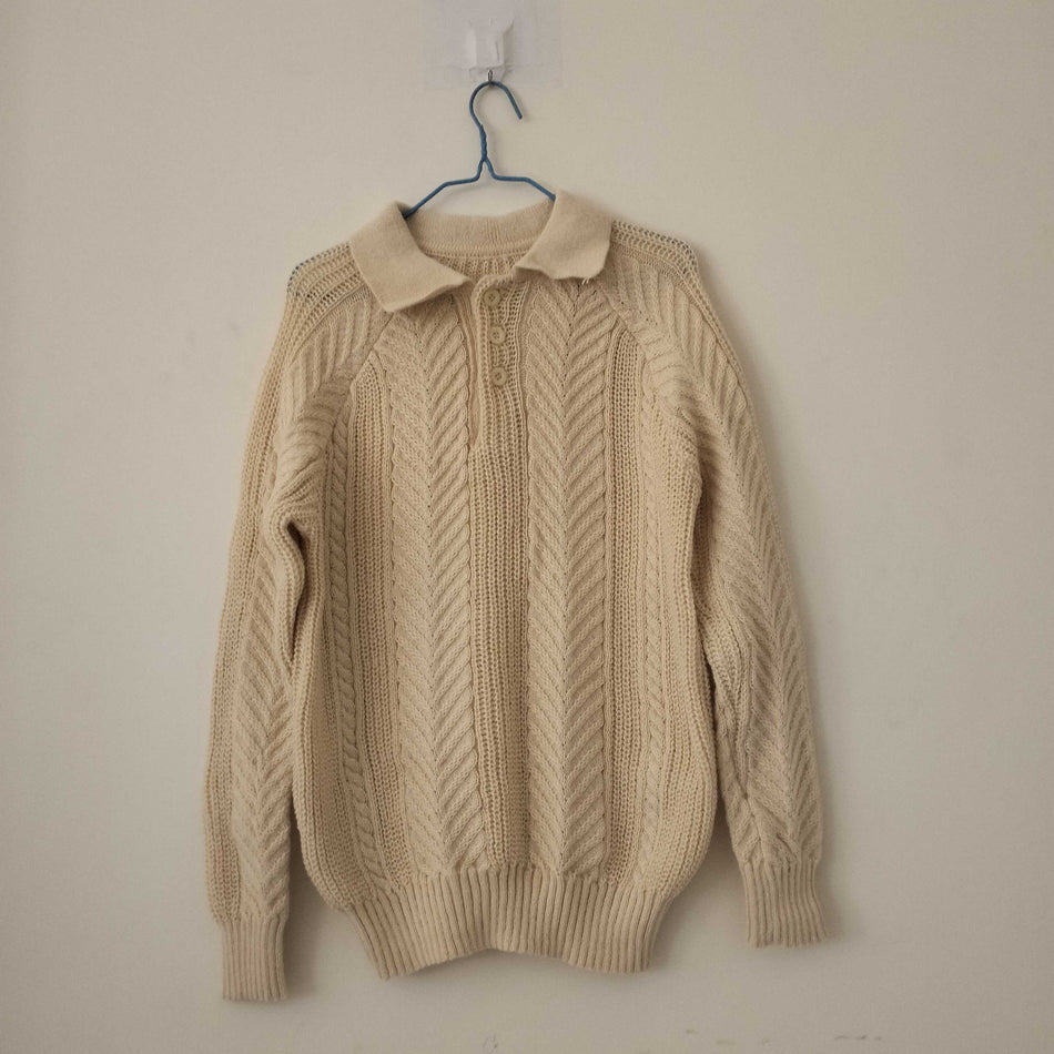 INSTOCK-Men’s Polo Knitwear Sweater – Business Casual Long Sleeve