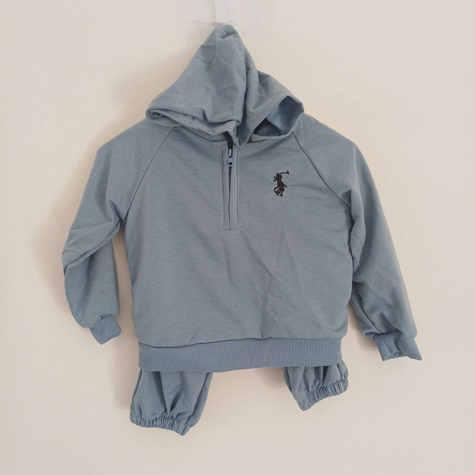 INSTOCK-Kids Hoodie & Sweatpants Set | Sporty Zipper Outfit
