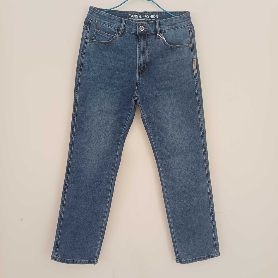 STOCK-2025 Plus Size Men’s Jeans – Loose High-End Casual Pants