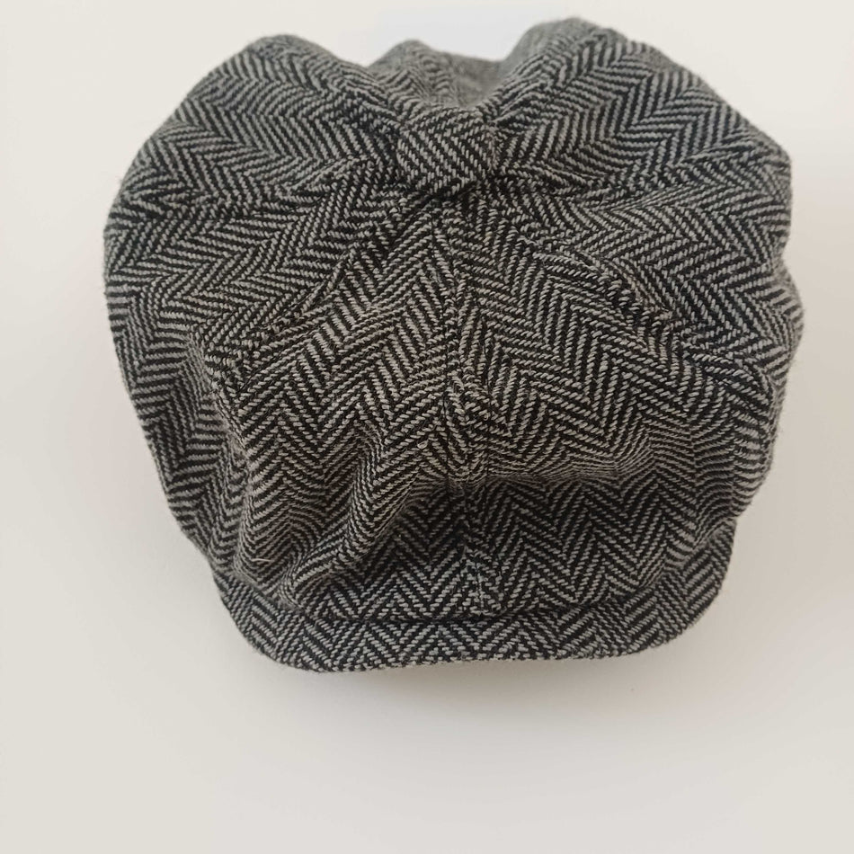 STOCK-Men’s Vintage Wool Octagonal Beret – Classic British Style