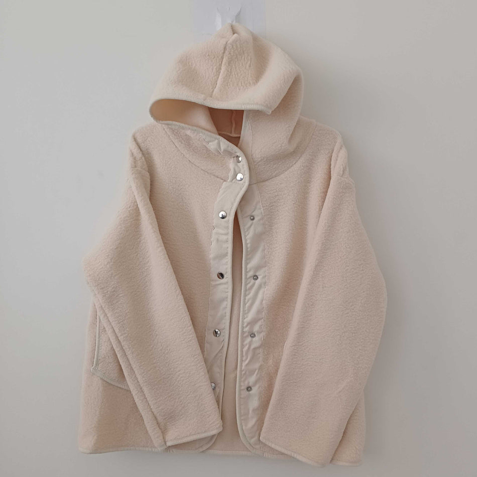 INSTOCK- Lamb Plush Hooded Jacket