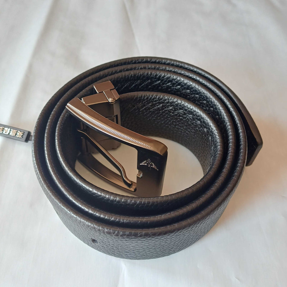 STOCK-Men's fashionable pin buckle genuine leather belt