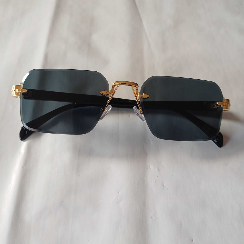 STOCK-Square Metal Sunglasses – Unisex UV Protection