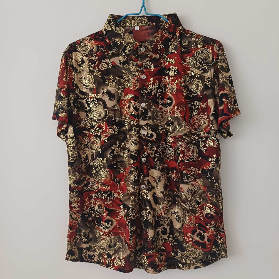 STOCK-Men's Ice Silk Shirt – Wrinkle-Free, Breathable & Stylish