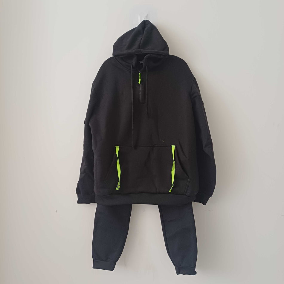 INSTOCK-Men’s 2024 Multi-Pocket Zipper Hoodie Sports Sweater Suit