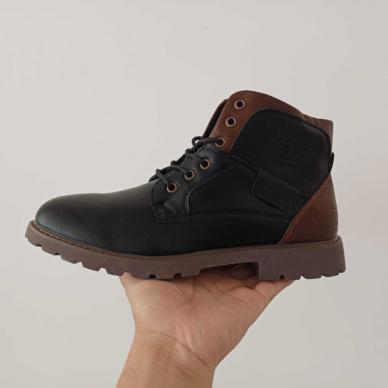 INSTOCK-Cross-border large size men's leather boots