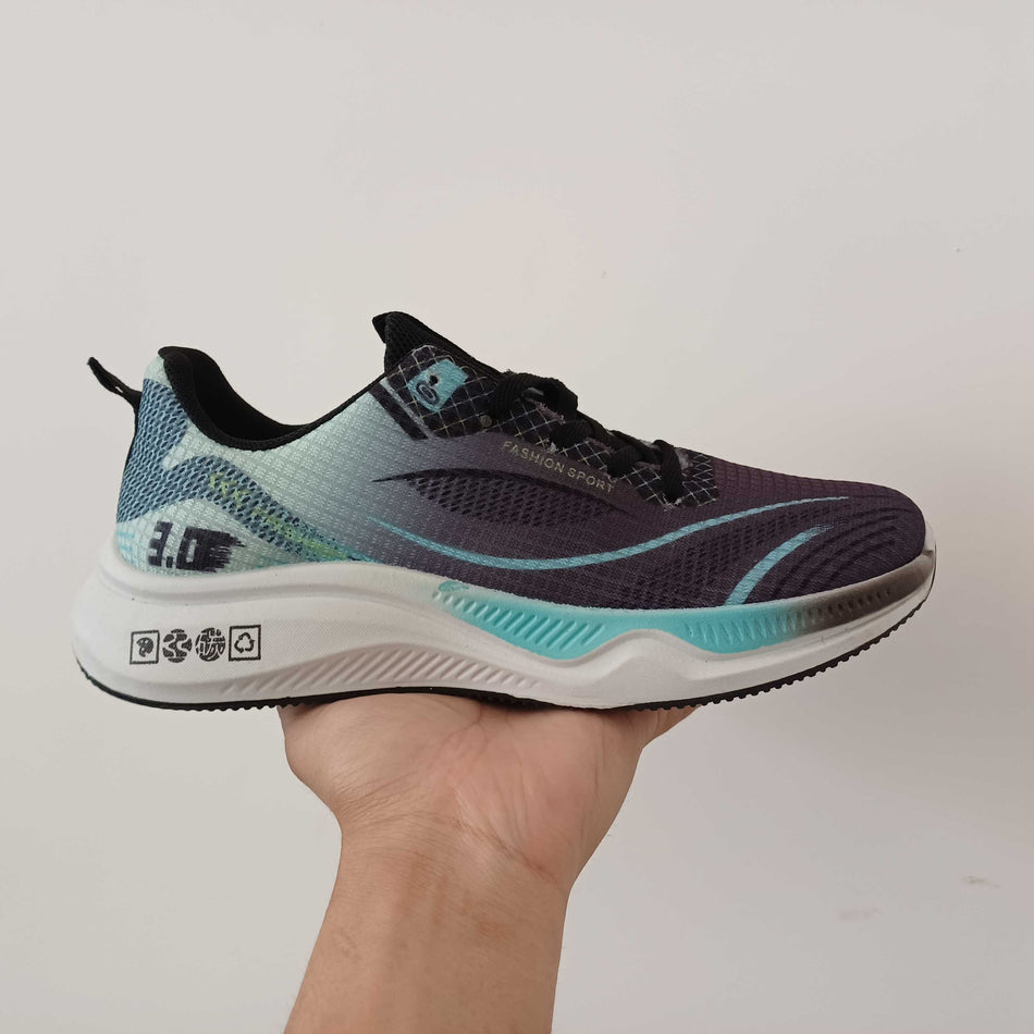 STOCK-Men’s Contrast Running Shoes – Soft Sole Sports Style