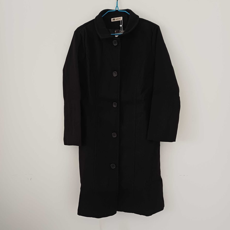 STOCK-British Style Women's Slim Woolen Coat
