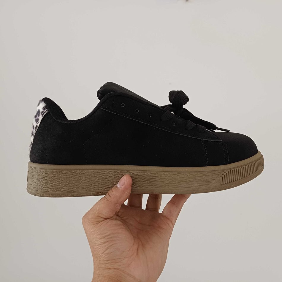 STOCK-Black Board Shoes – Hong Kong Style Spring Fashion