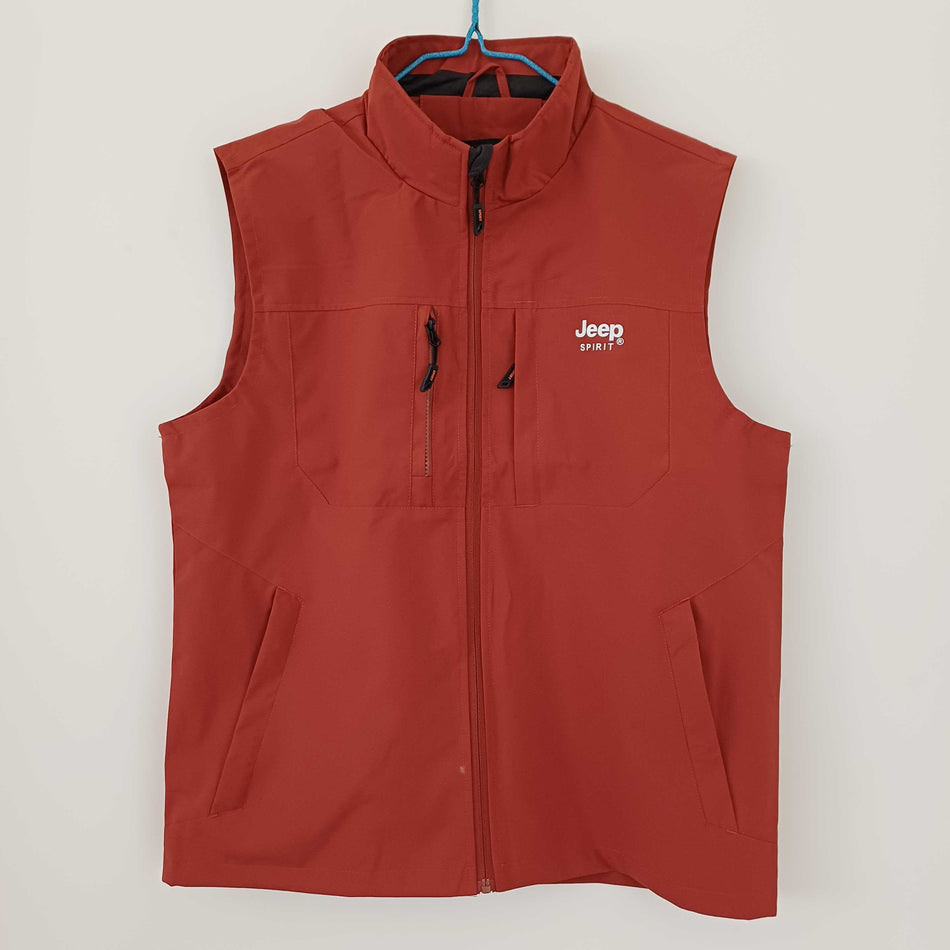 STOCK-Men’s Vertical Collar Vest – Spring & Autumn Loose Leisure