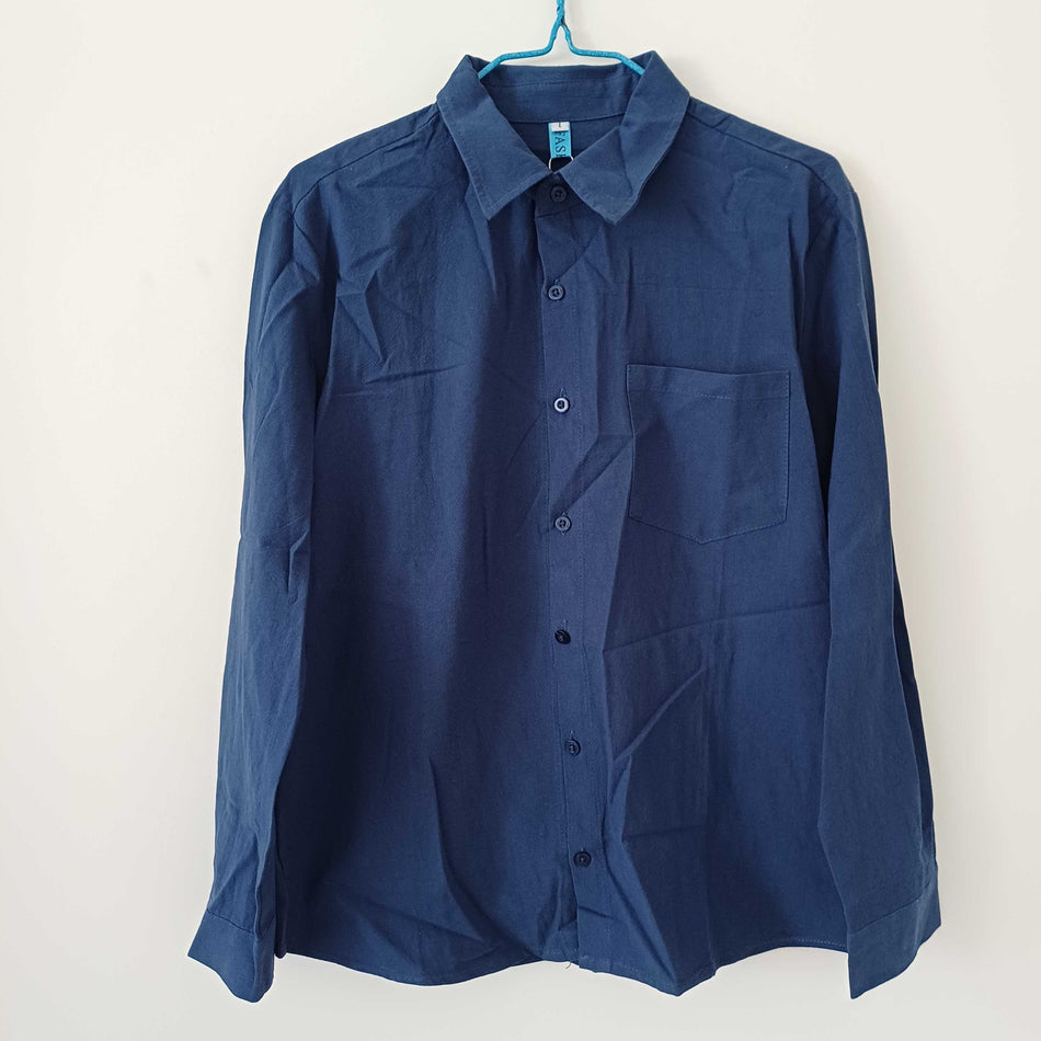STOCK-Linen Casual Lightweight Breathable Men’s Long Sleeve Shirt