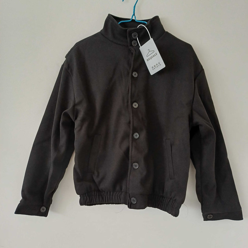 STOCK-Men’s Woolen Overshirt Korean British Style Jacket