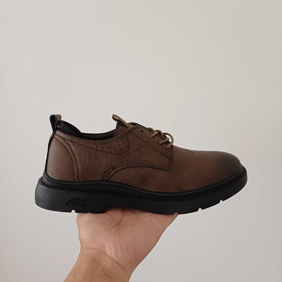 STOCK-Men’s Casual Leather Shoes – Retro Tooling Fashion