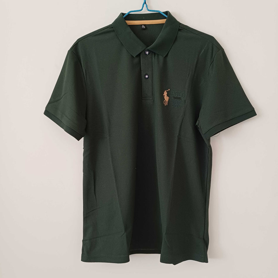 INSTOCK-Men's Polo for Office  Solid Color & Embroidered Style