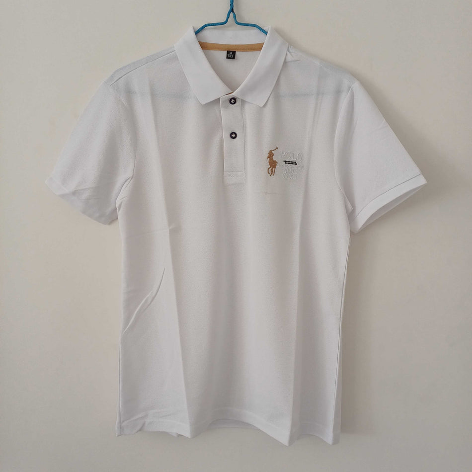 INSTOCK-Men's Polo for Office  Solid Color & Embroidered Style