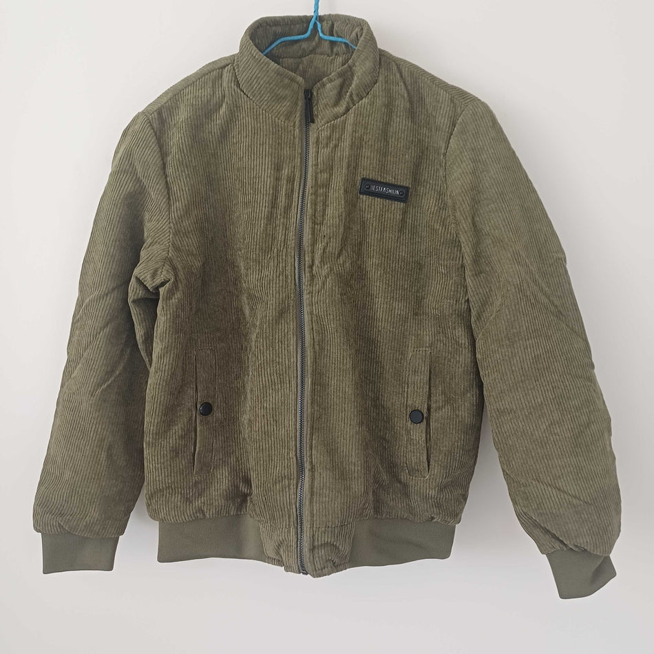 INSTOCK-Men’s Corduroy Fleece Jacket – Thickened Lambskin Winter