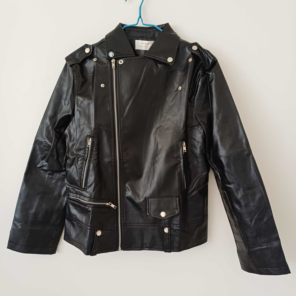 INSTOCK-Steel Seal PU Leather Jacket Men | Spring Autumn