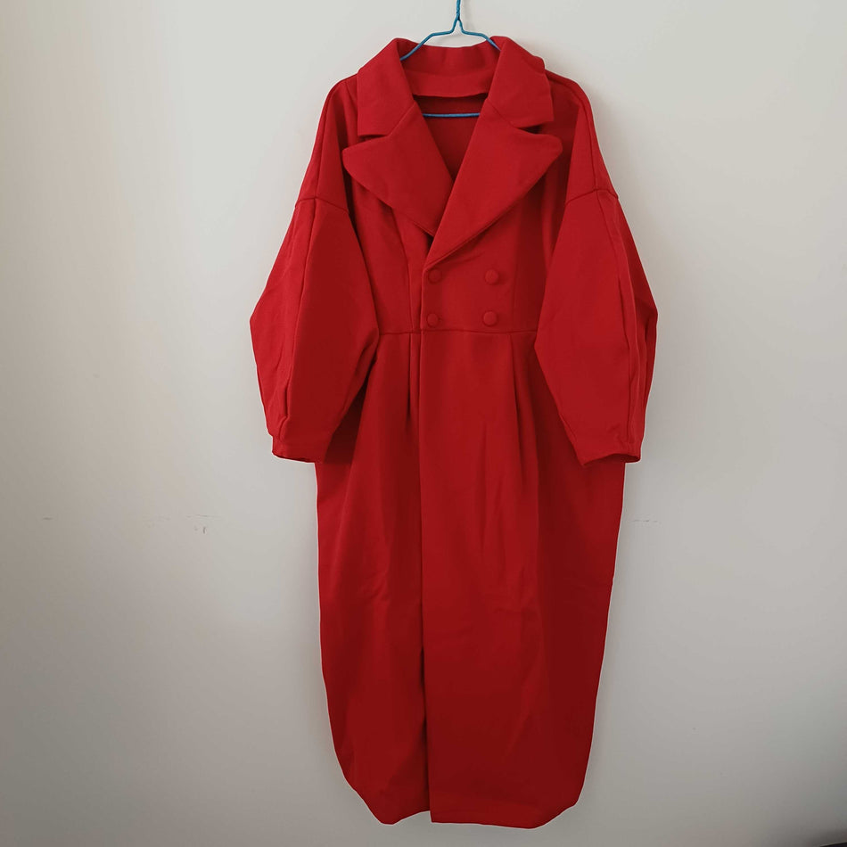 INSTOCK-Retro Lantern Sleeve Woolen Coat