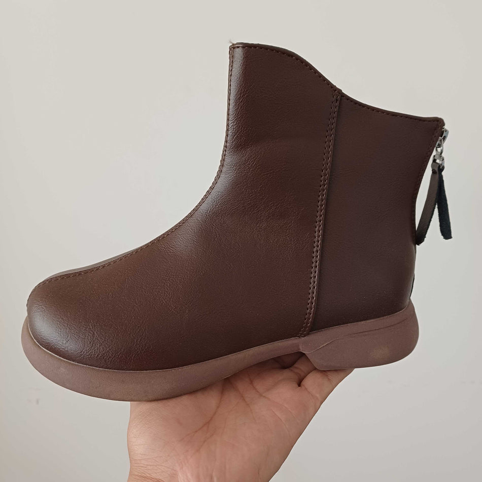 INSTOCK-Retro Soft Leather Boots for Women â€“ Stylish &