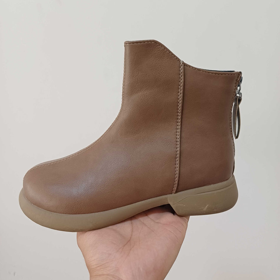 INSTOCK-Retro Soft Leather Boots for Women â€“ Stylish &
