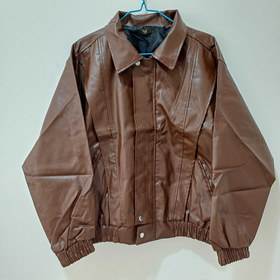 INSTOCK-Men's Trendy Biker Leather Jacket | Slim Fit Style