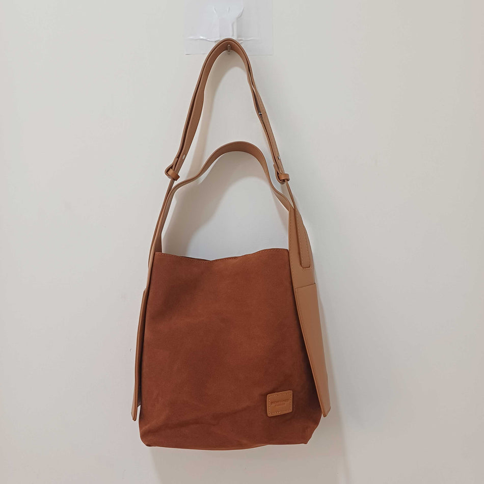STOCK-Suede Ear-Hanging Tote – Chic Crossbody for Women