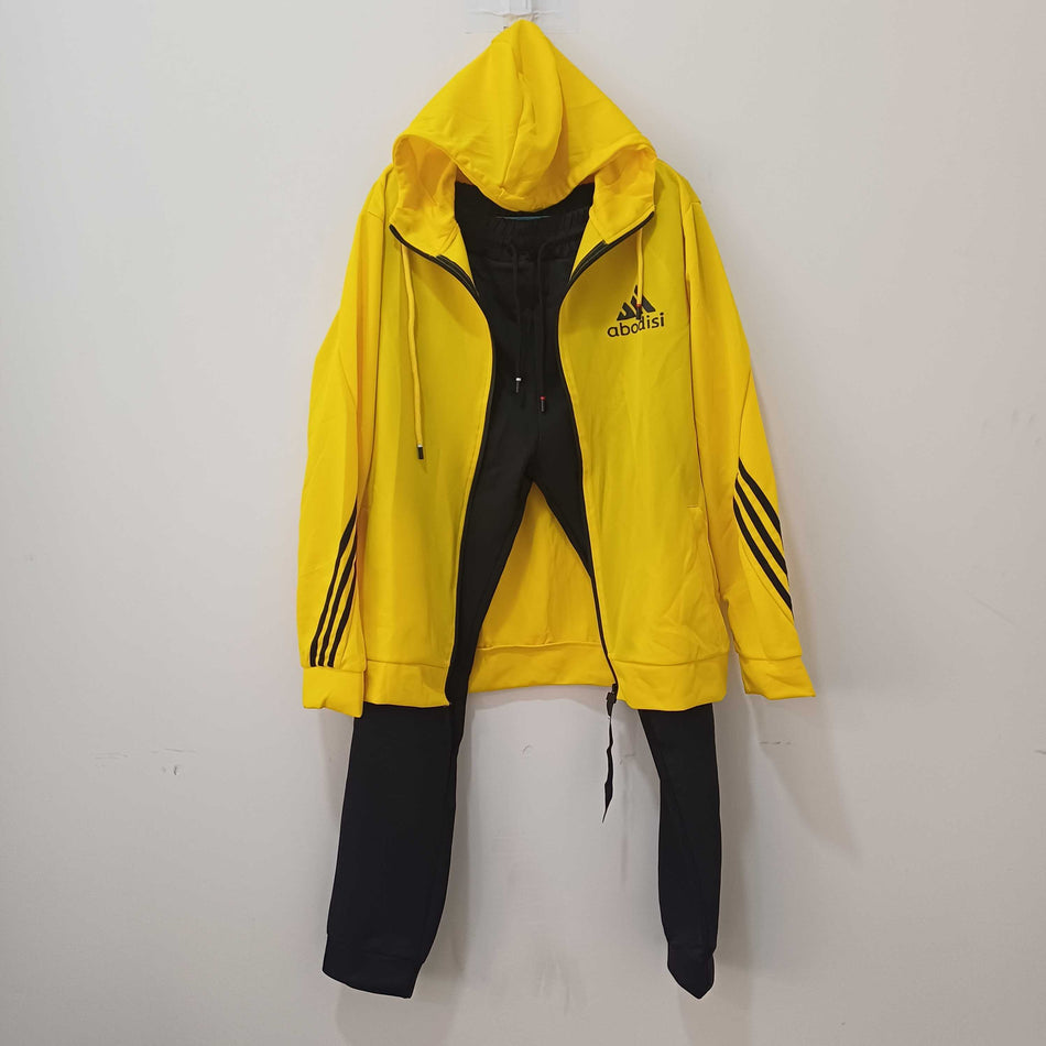 STOCK-2025 Men’s Autumn Hooded Sports Suit – Muscle Training