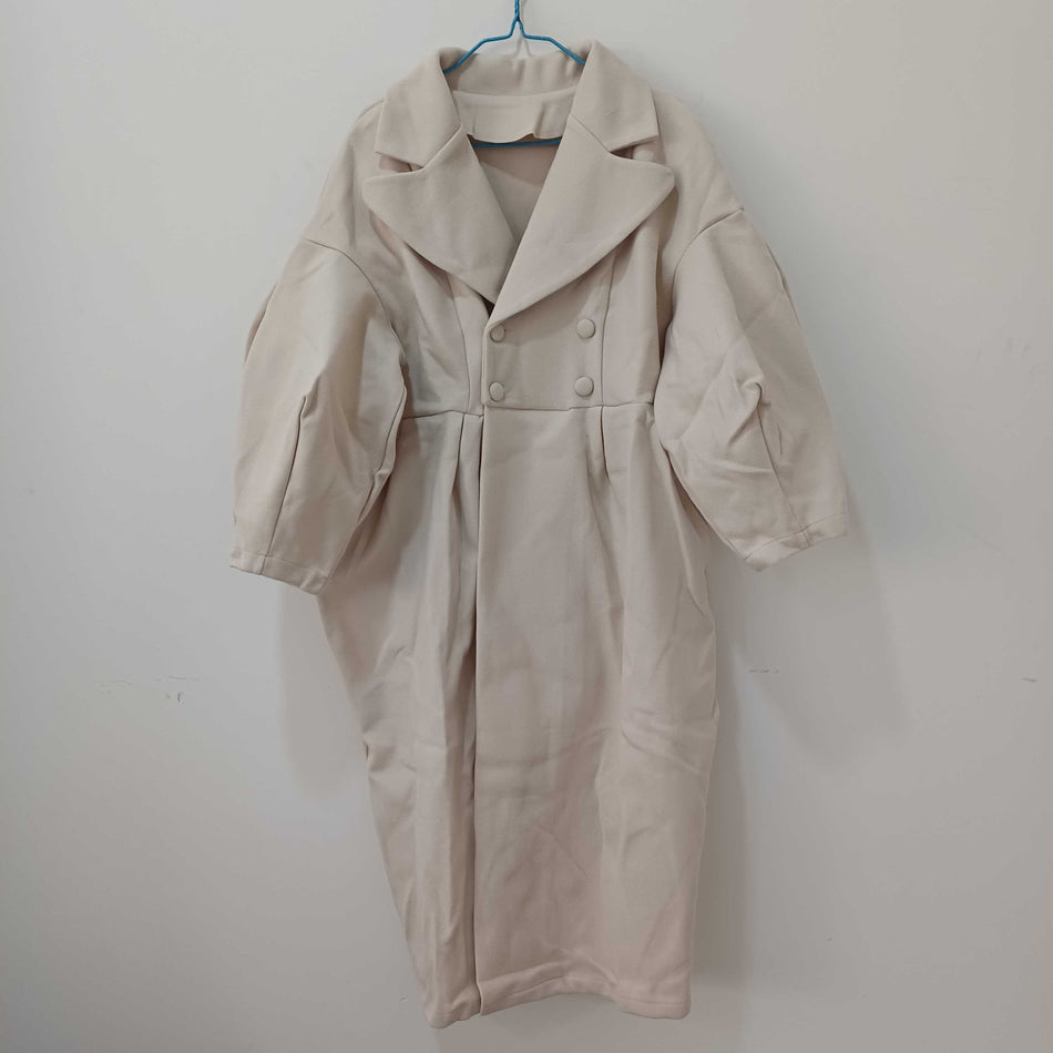 INSTOCK-Retro Lantern Sleeve Woolen Coat