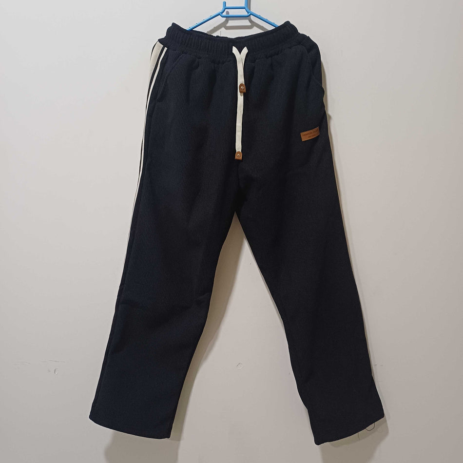 STOCK-Corduroy Loose Straight Pants Teens Fashion