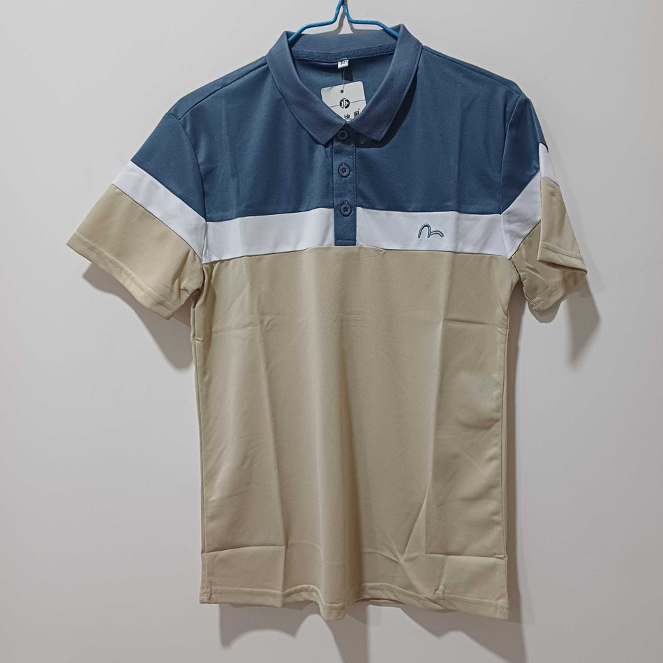 STOCK-Embroidery Lapel Polo Shirt – Men’s Casual Short Sleeve Top