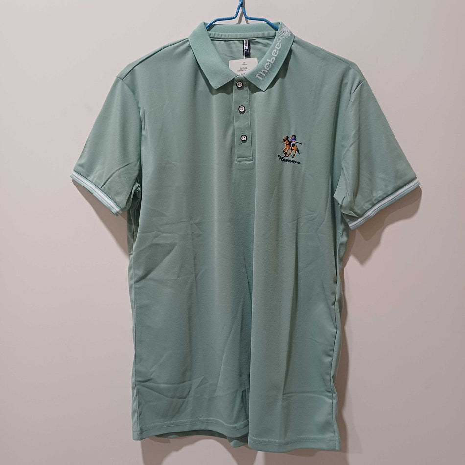 STOCK-Embroidery Lapel Polo Shirt – Men’s Casual Short Sleeve Top