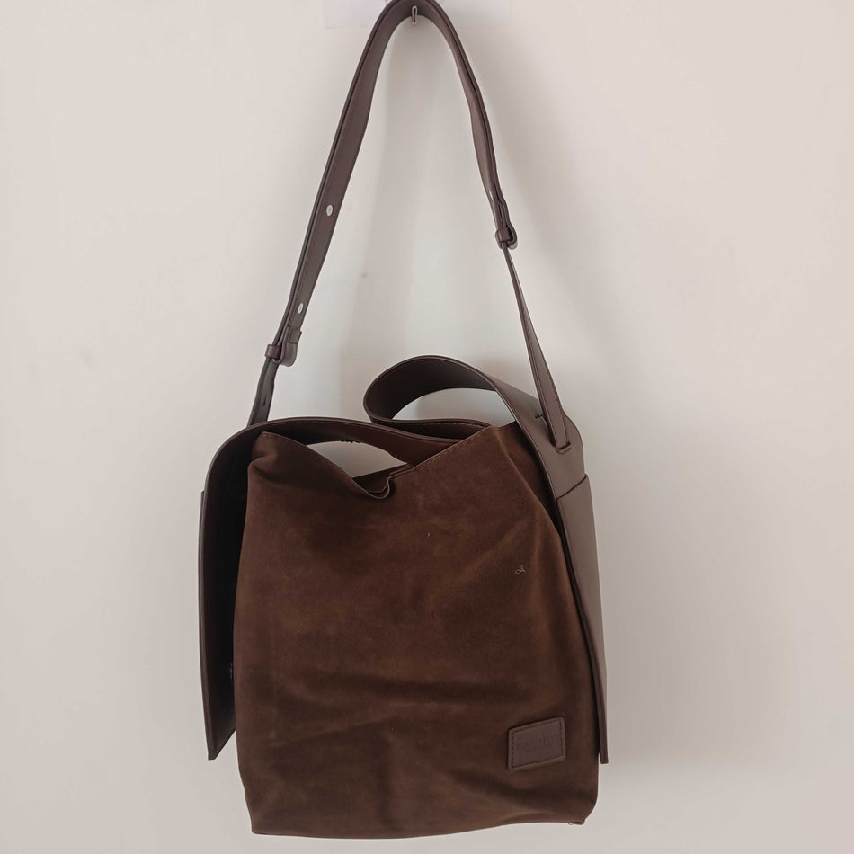 STOCK-Suede Ear-Hanging Tote – Chic Crossbody for Women