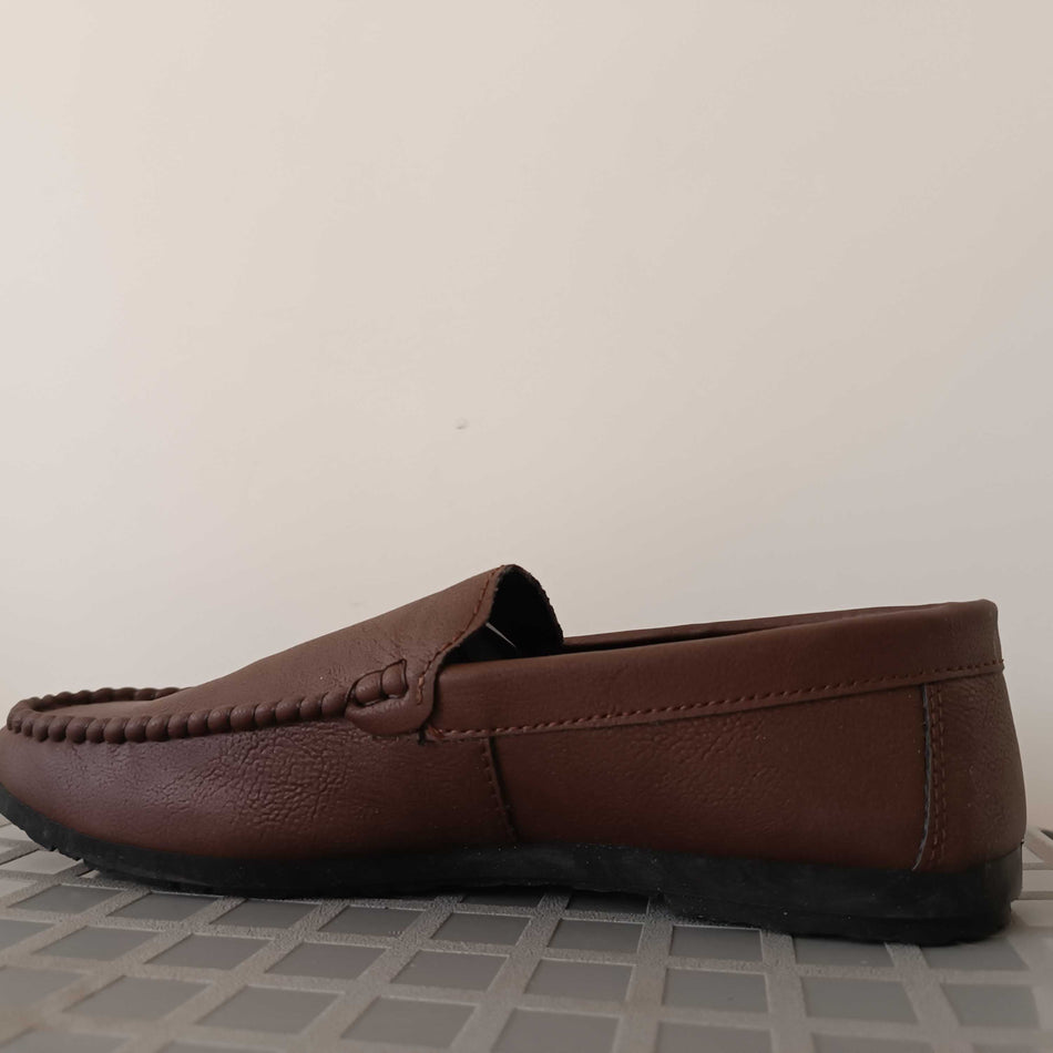 STOCK-Men’s Summer Leather Loafers – Soft Sole Casual Slip-On