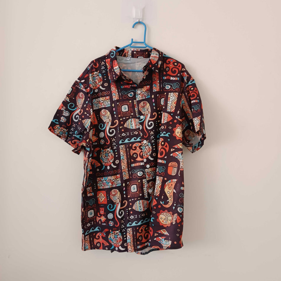 STOCK-3D Cashew Flower Print Hawaiian Shirt – Summer Vibes for