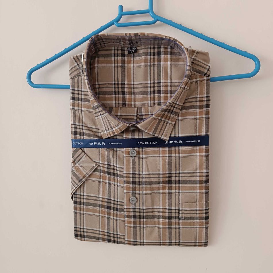 INSTOCK-Men's Oxford Striped Shirt – Spring & Autumn Comfort