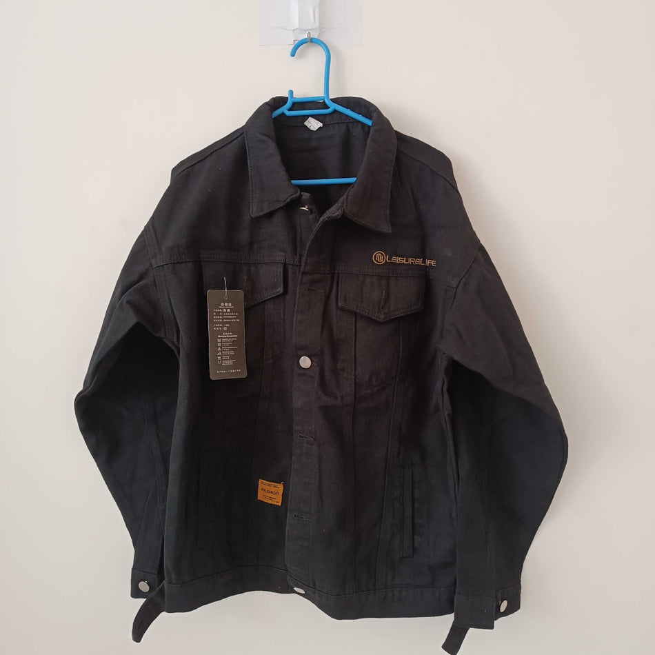 INSTOCK-Men's Hong Kong Style Stitch Denim Jacket