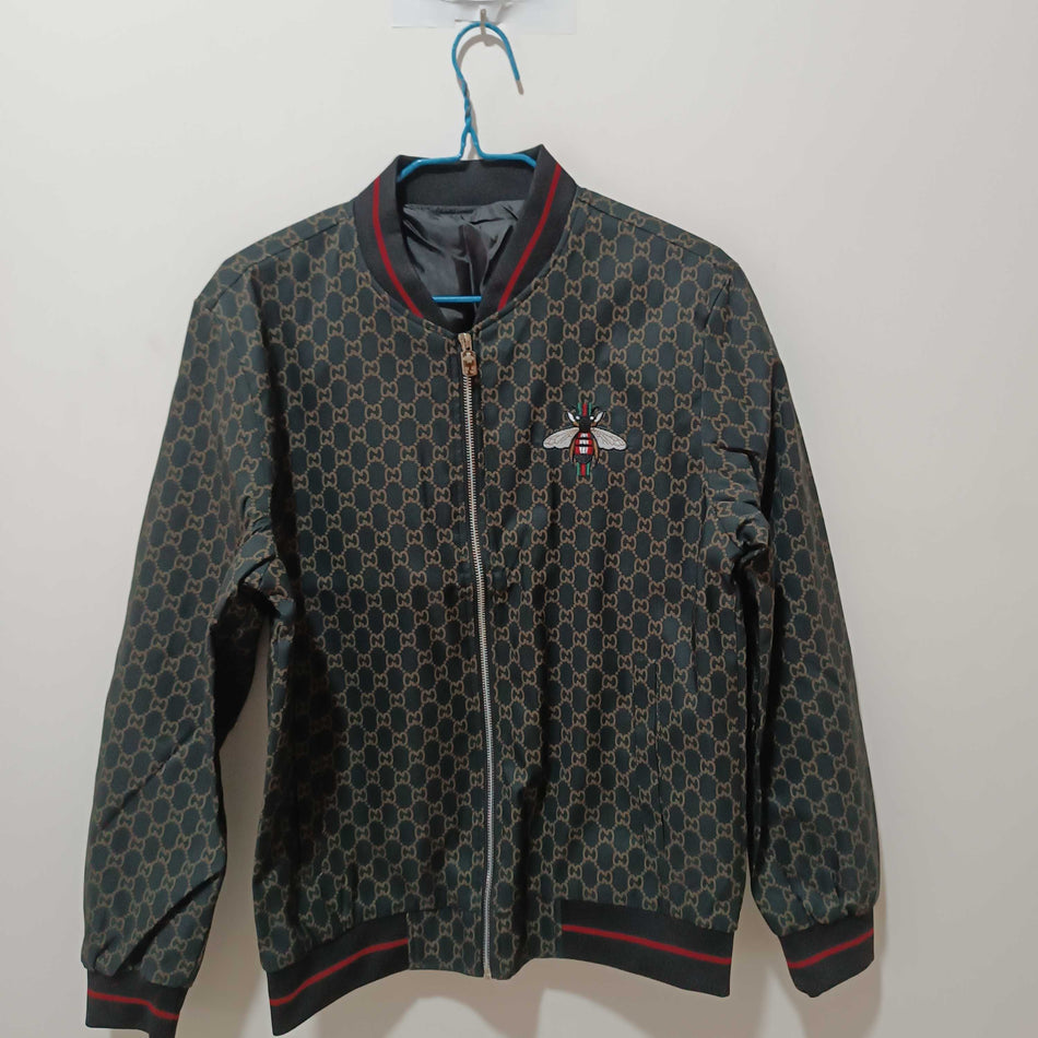 STOCK-Youth Fashion Bee-Embroidered Mens Jacket 2025