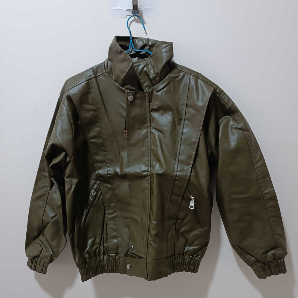INSTOCK-Men's Trendy Biker Leather Jacket | Slim Fit Style