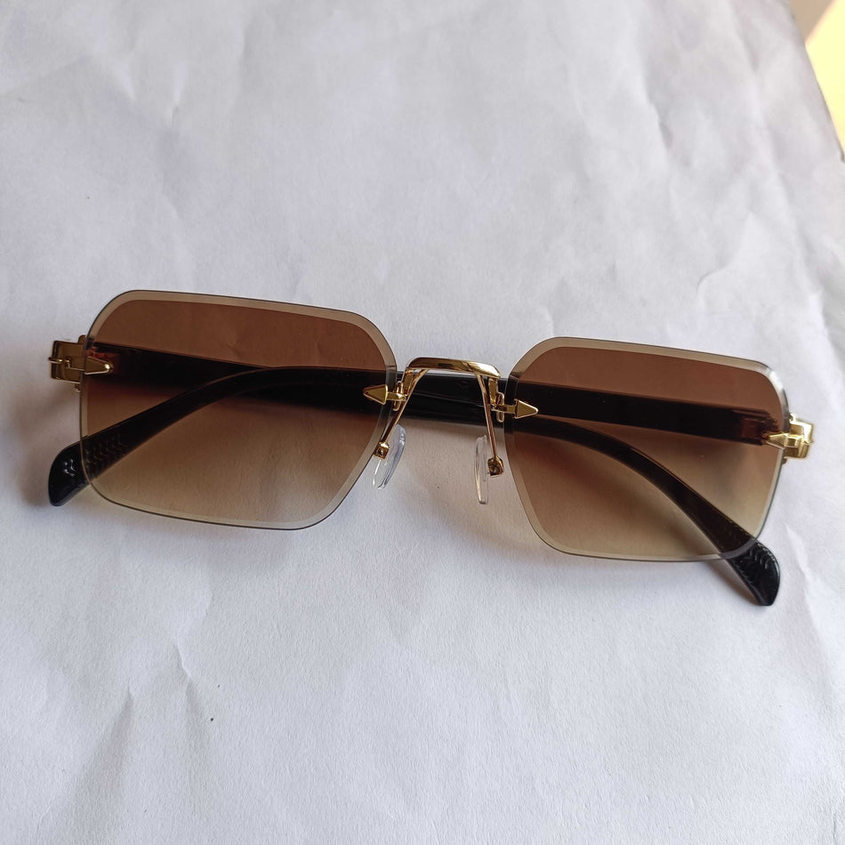 STOCK-Square Metal Sunglasses – Unisex UV Protection
