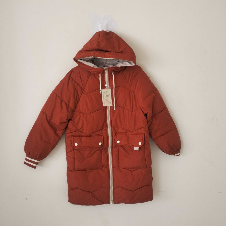 STOCK-Women’s Mid-Length Thickened Cotton Down Jacket