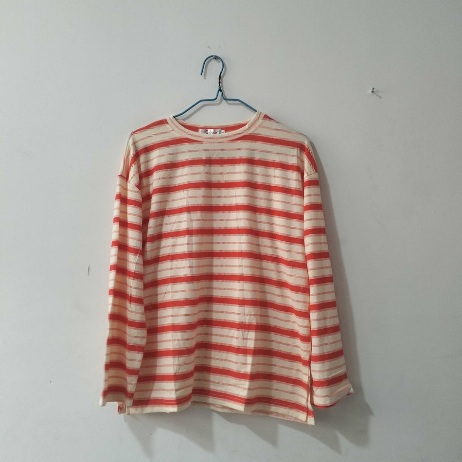 STOCK-Striped Long Sleeve Casual T-Shirt for Women