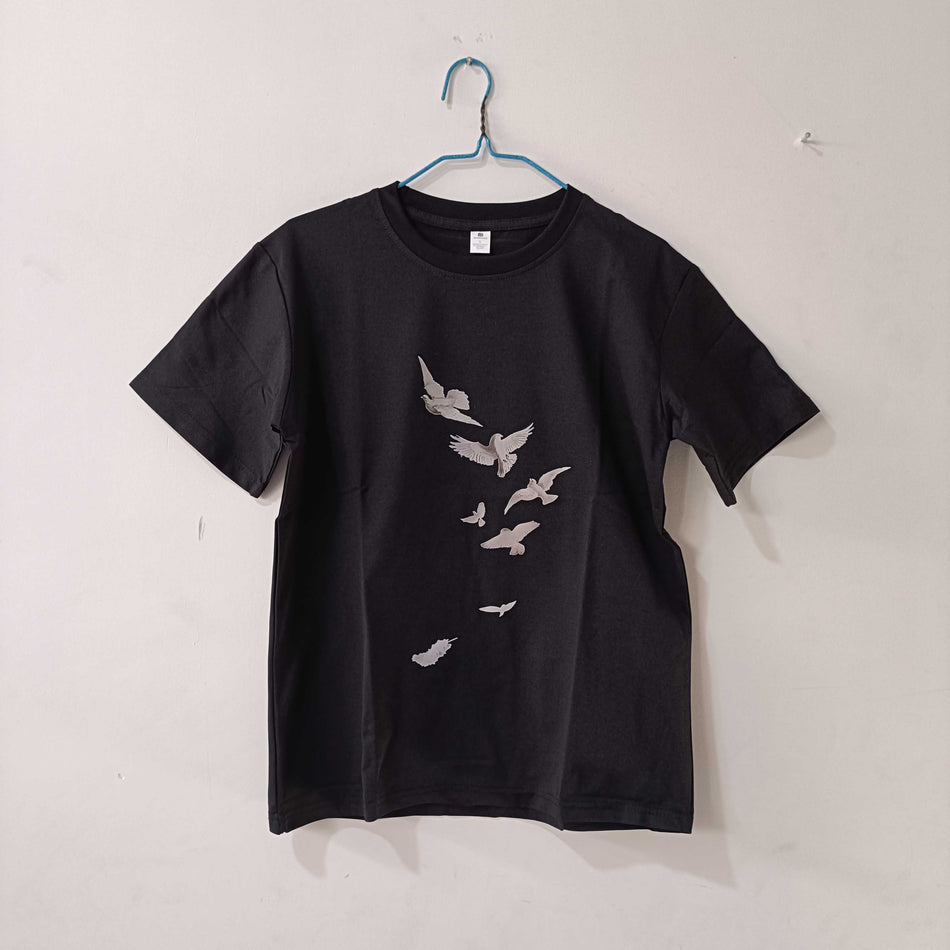 STOCK-Cotton Men's Printed T-Shirt – Summer Casual Round Neck