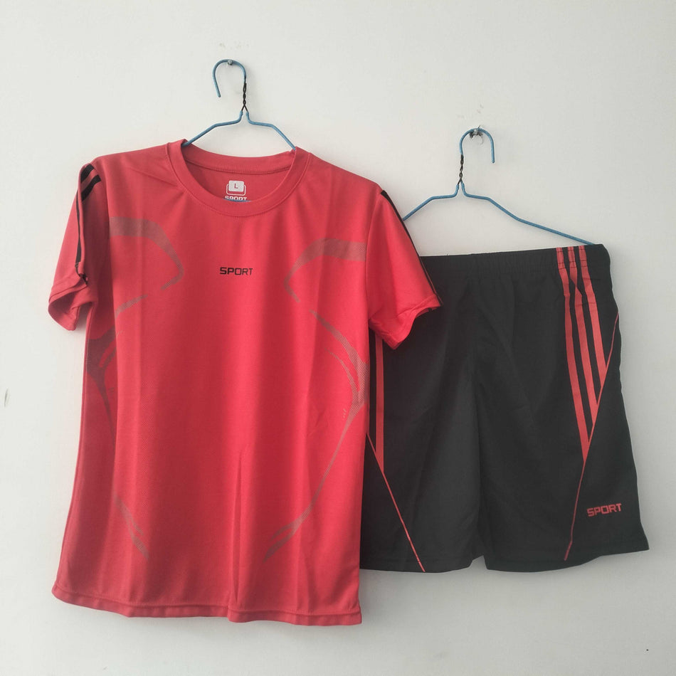 STOCK-Men's Quick-Dry Sports Set Summer Gym Wear Nepal