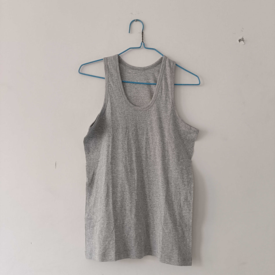 STOCK-Men’s 100% Cotton Sleeveless Vest Breathable Antibacterial