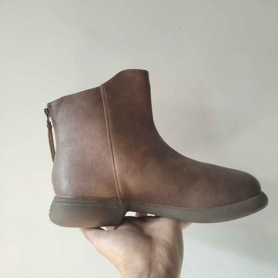STOCK-Retro Soft Leather Boots for Women â€“ Stylish & (Copy)