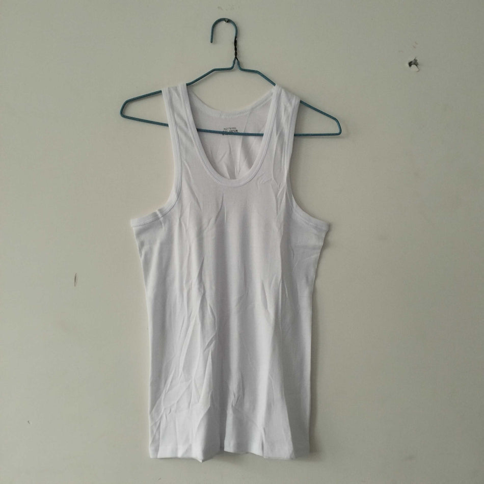STOCK-Men’s Pure Cotton Sleeveless Vest Summer Sports Casual