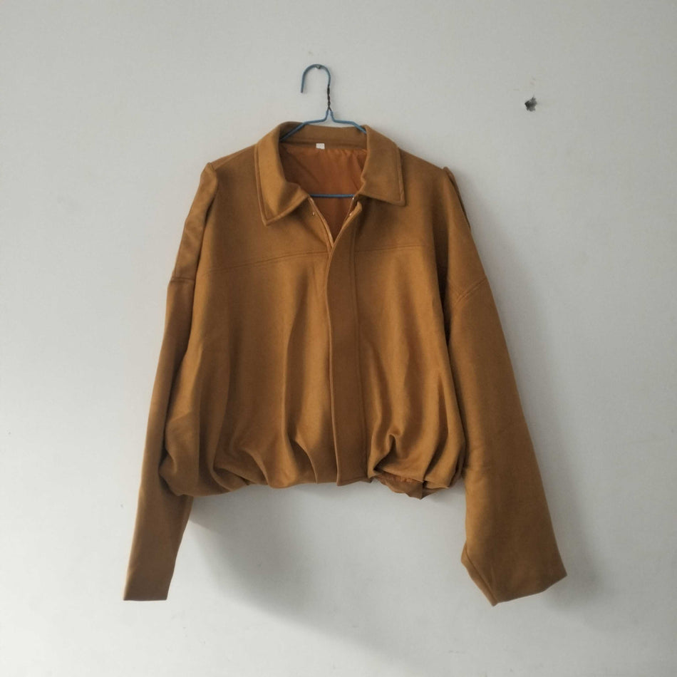 STOCK-Women’s Suede-Effect Bomber Jacket