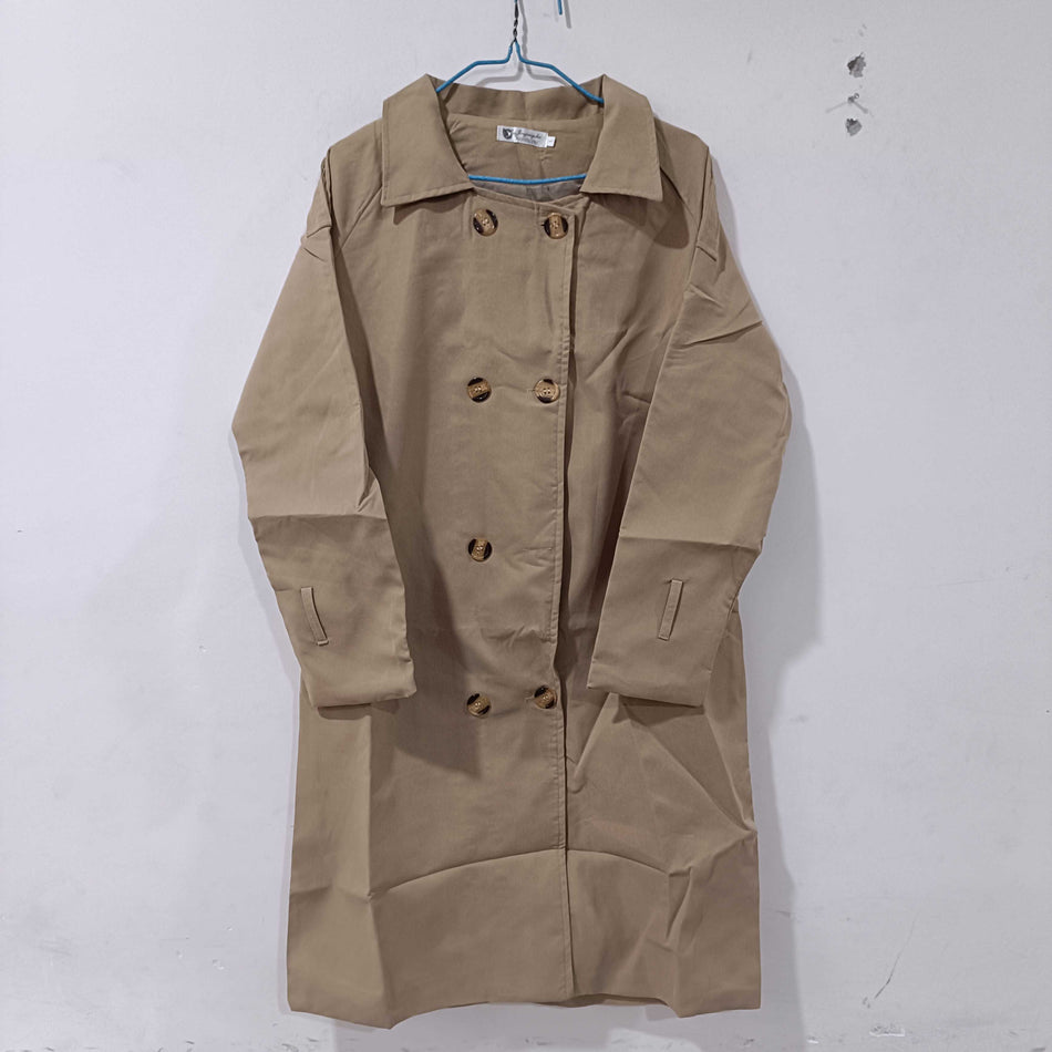 INSTOCK- High-End Mid-Length British Style Wind Coat Women