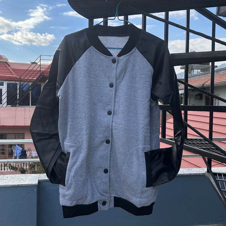 INSTOCK-Men’s Patchwork Baseball Jacket – Stylish & Warm for